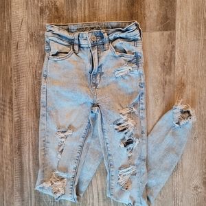 American Eagle super hi-rise jegging size 00